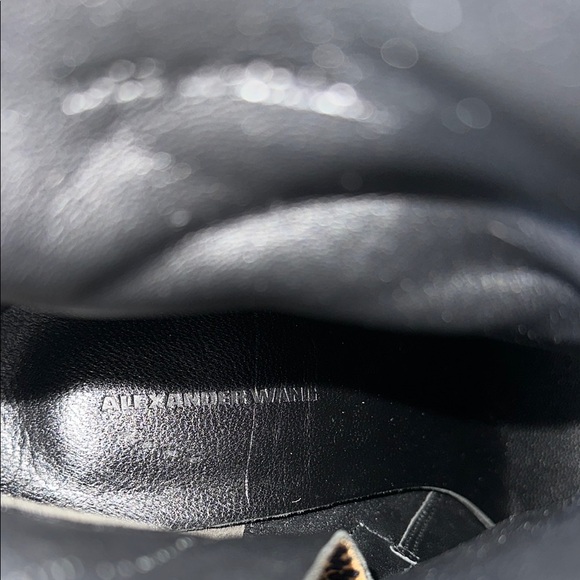 Designer Alexander Wang Leopard Print Ankle Boots - Picture 3 of 6